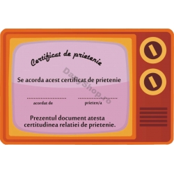 Certificat de prietenie